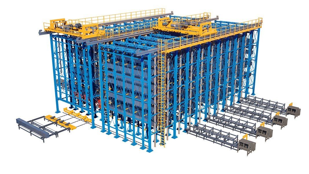 Automated Overhead Crane Storage
