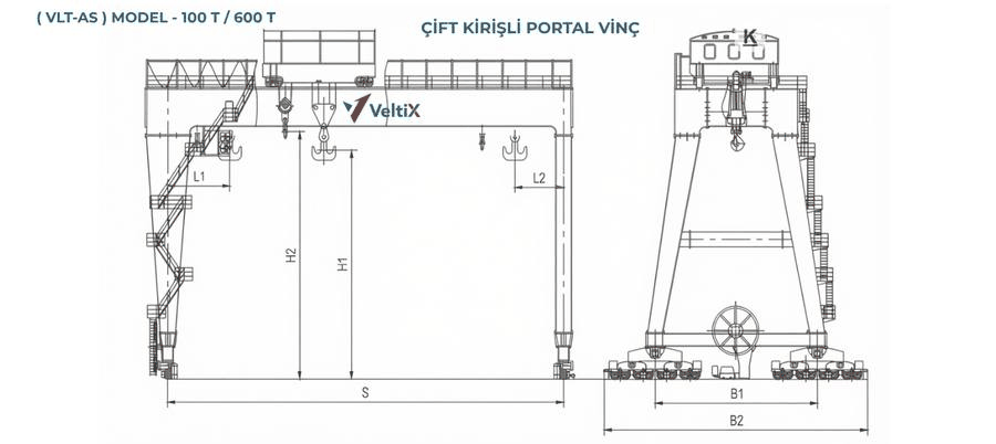 VLT-AS — ölçü şeması