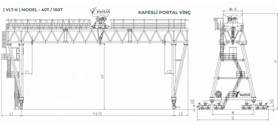 VLT-K — ölçü şeması