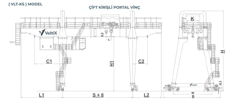 VLT-KS — ölçü şeması