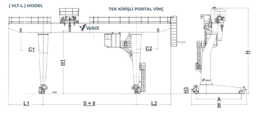 VLT-L — ölçü şeması