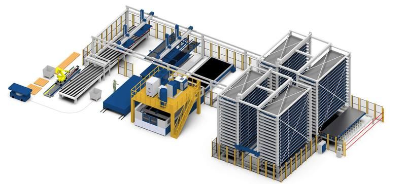 2×2-ARW + ALF Sort + istif robotu + AGV